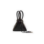 Buy now the Iconic LIA Mini Bag inspired by the geometric shapes of our designer's birth city Barcelona, and its world known artist, Antonio Gaudí, architect of the world wonder La Sagrada Familia. The Iconic Lia Black Mini Bag has a unique and functional pyramidal design able to fit all your essentials.