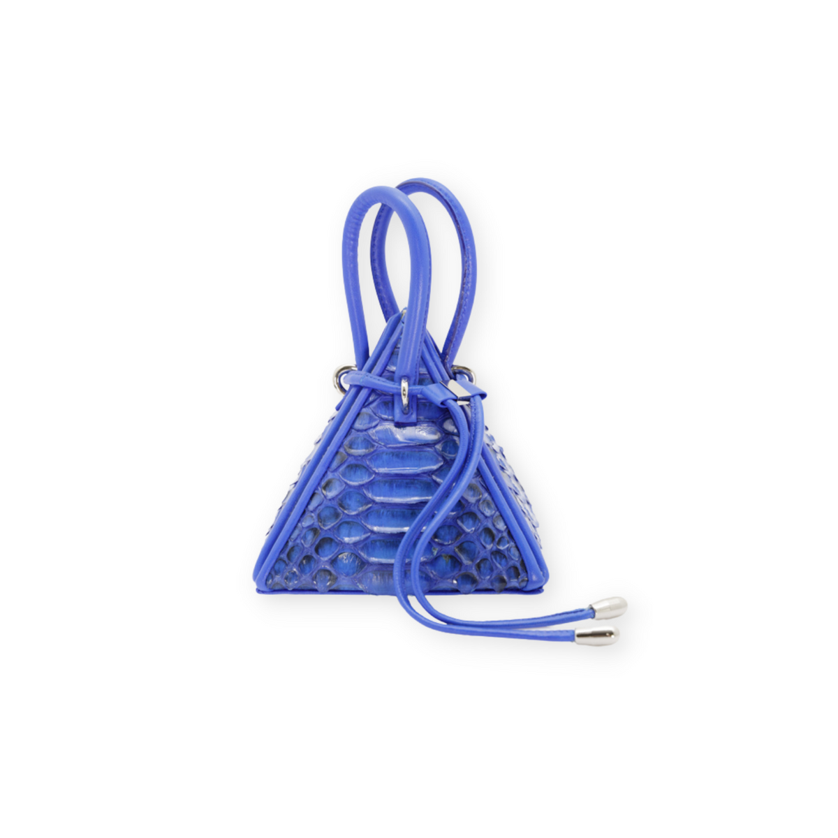 NITASURI LIA Pyramid Python Electric Blue Exotic Leather