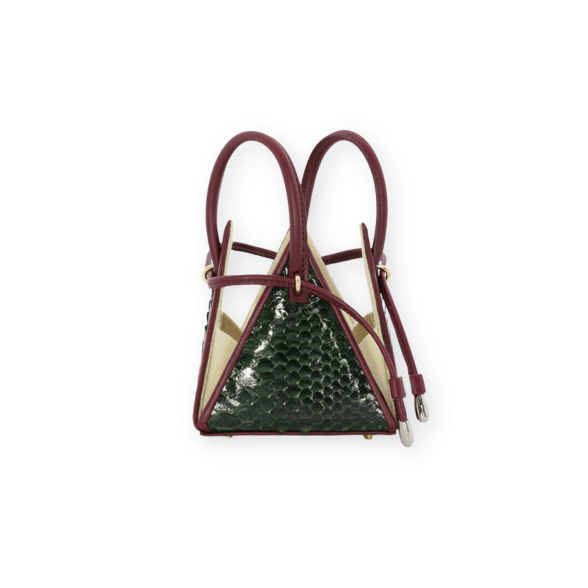 NITASURI- LIA Pyramid Python Pink Exotic Leather Mini Bag