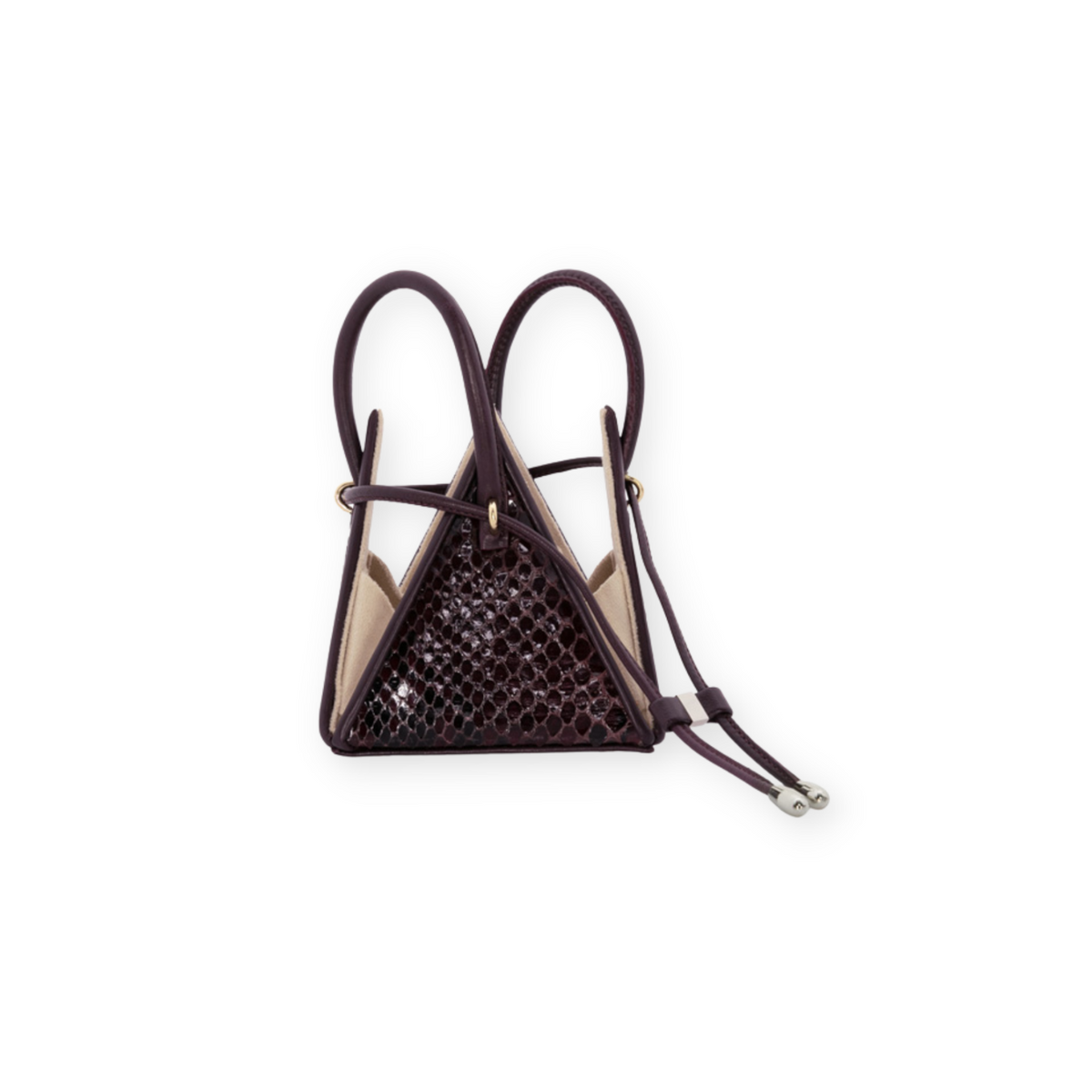 Madalena bag in python print leather - Brick - Brontibay