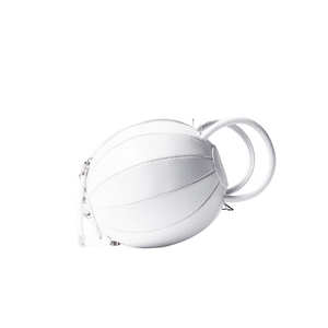 Buy now the iconic Pilo Minibag inspired by the geometric shapes of our designer's birth city Barcelona, and its world known artist, Antonio Gaudí, architect of the world wonder La Sagrada Familia. The iconic Pilo White Minibag has a unique and functional sphere design able to fit all your essentials. 