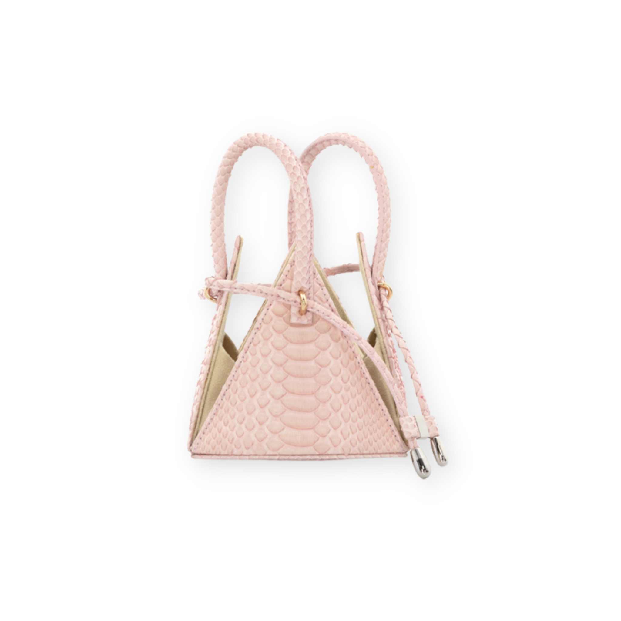 NITASURI- LIA Pyramid Python Pink Exotic Leather Mini Bag