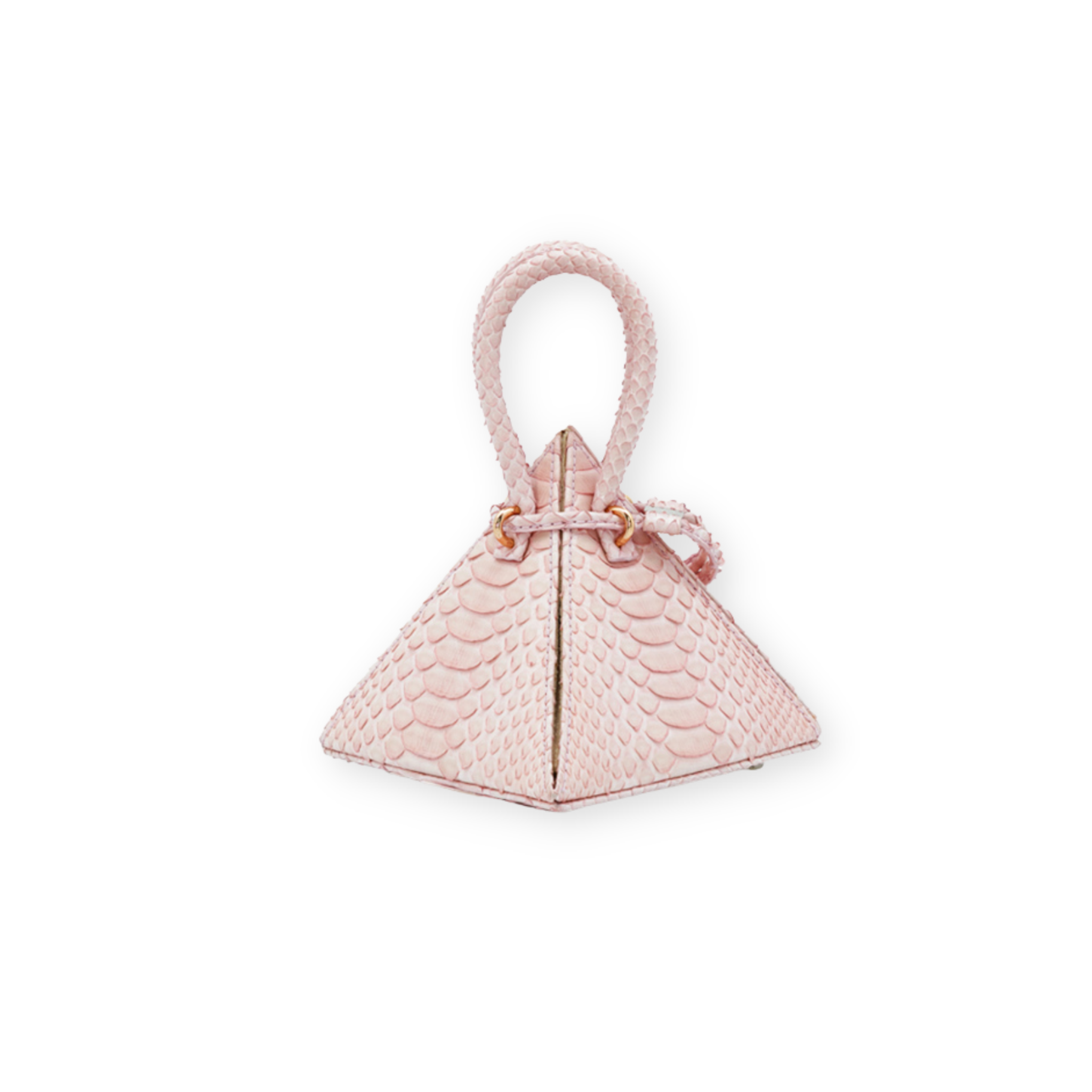 NITASURI- LIA Pyramid Python Pink Exotic Leather Mini Bag