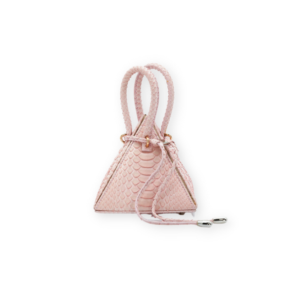 NITASURI- LIA Pyramid Python Pink Exotic Leather Mini Bag