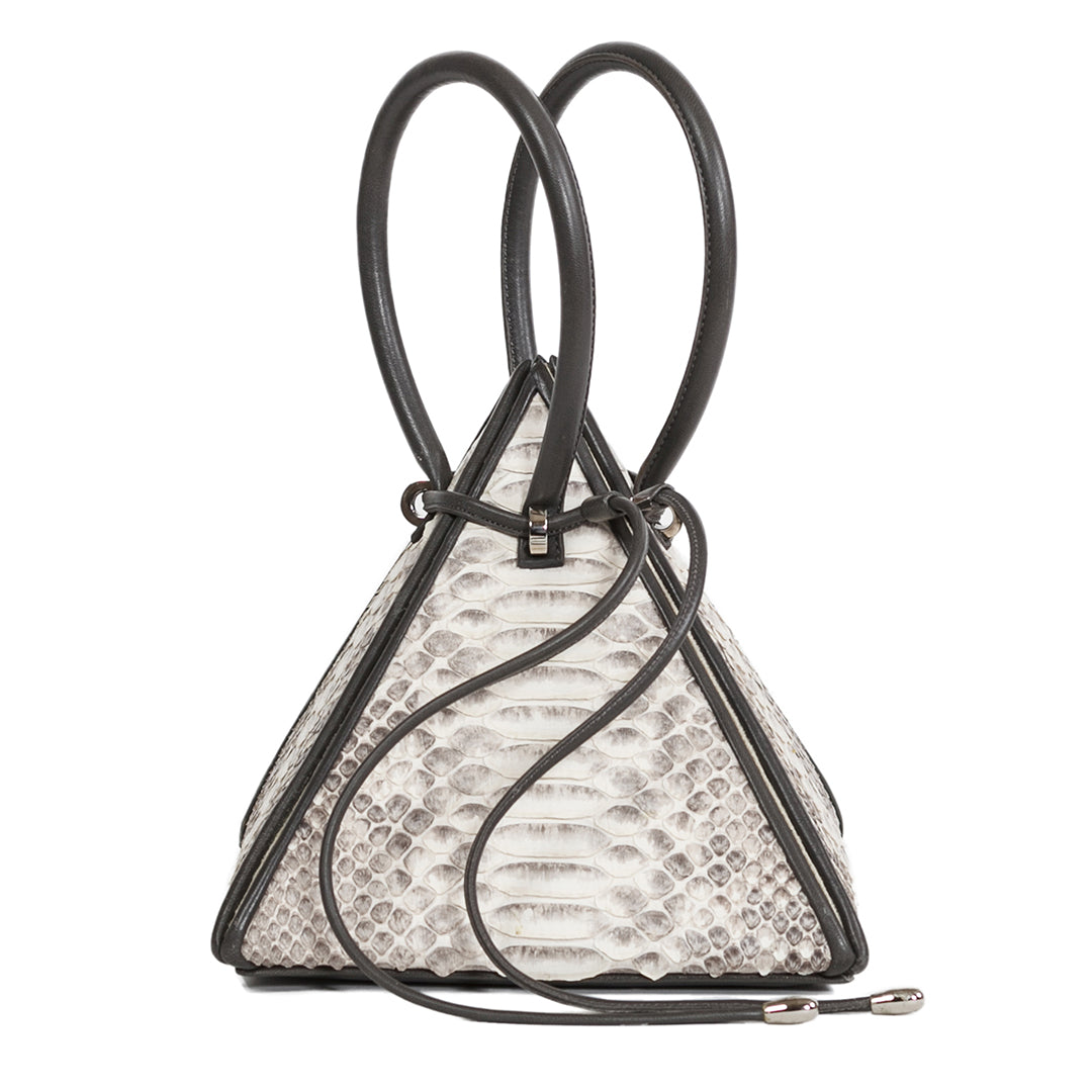 NITASURI- LIA Pyramid Python Pink Exotic Leather Mini Bag