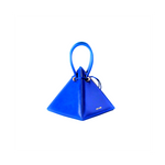 Buy now the Iconic LIA Mini bag inspired by the geometric shapes of our designer's birth city Barcelona, and its world known artist, Antonio Gaudí, architect of the world wonder La Sagrada Familia. The Iconic Lia Electric Blue Mini bag has a unique and functional pyramidal design able to fit all your essentials. 